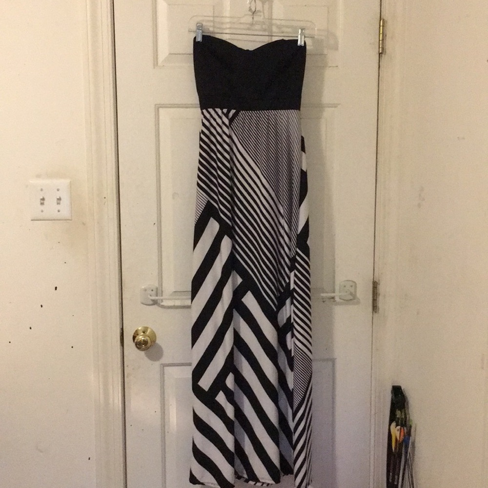 long striped dress